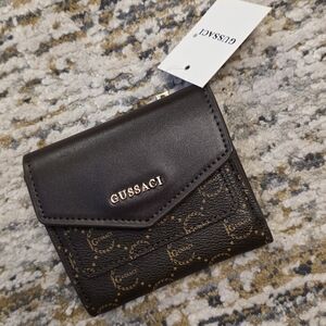 Gussaci Black and Brown Women's Wallet